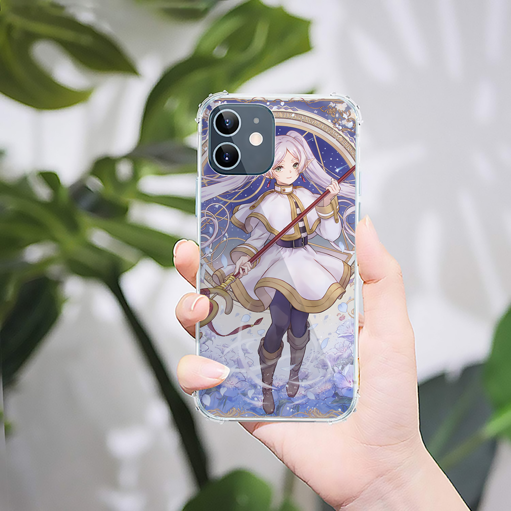 （画像用） 葬送のフリーレン Frieren 【iPhone 12シリーズ対応】透明スマホケース（クリアソフトケース）